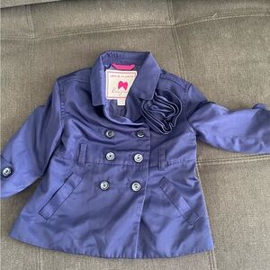 Janie and Jack girls double breasted trench coat size 3-6 months